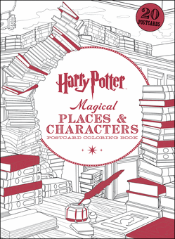 Harry Potter Magical Places 38 Characters Postcard Coloring Book