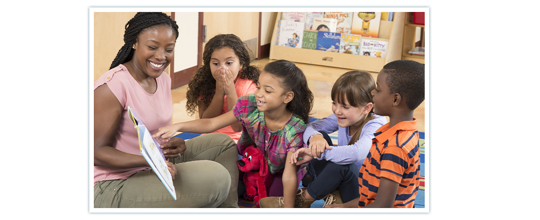 Educator Reading to Students