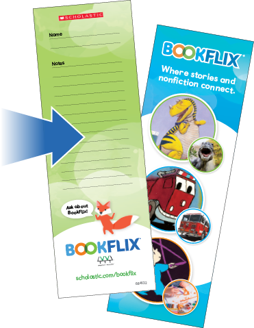 Customize and print your own BookFlix bookmark