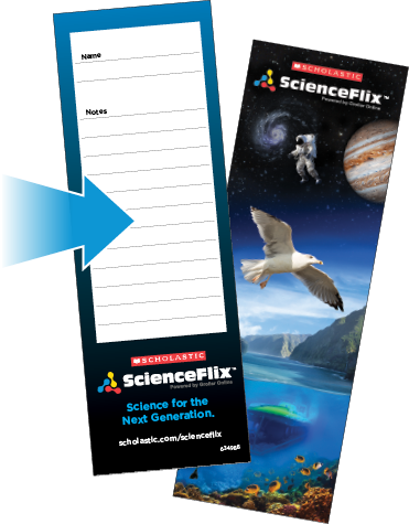 Customize and print your own ScienceFlix bookmark