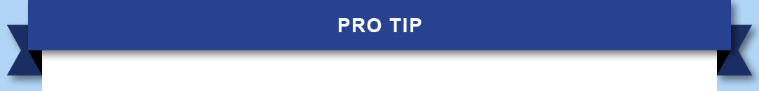 Pro Tip