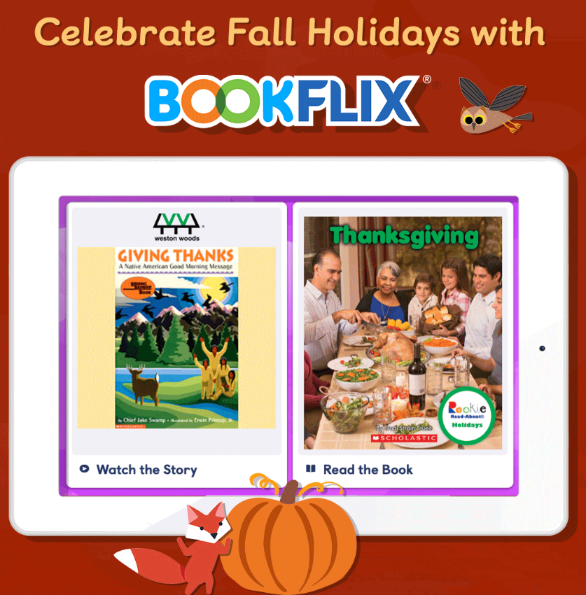 Celebrate Fall Holidays with BookFlix