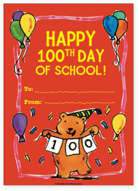 Happy 100th Day of School! activity book