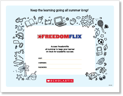 FreedomFlix summer access certificate