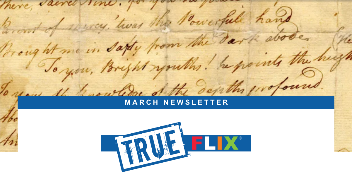 TrueFlix monthly newsletter