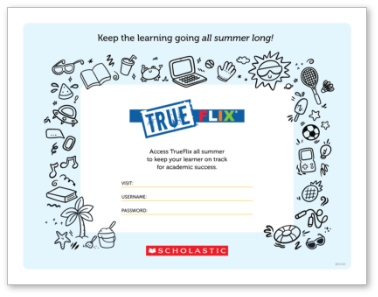 TrueFlix summer access certificate