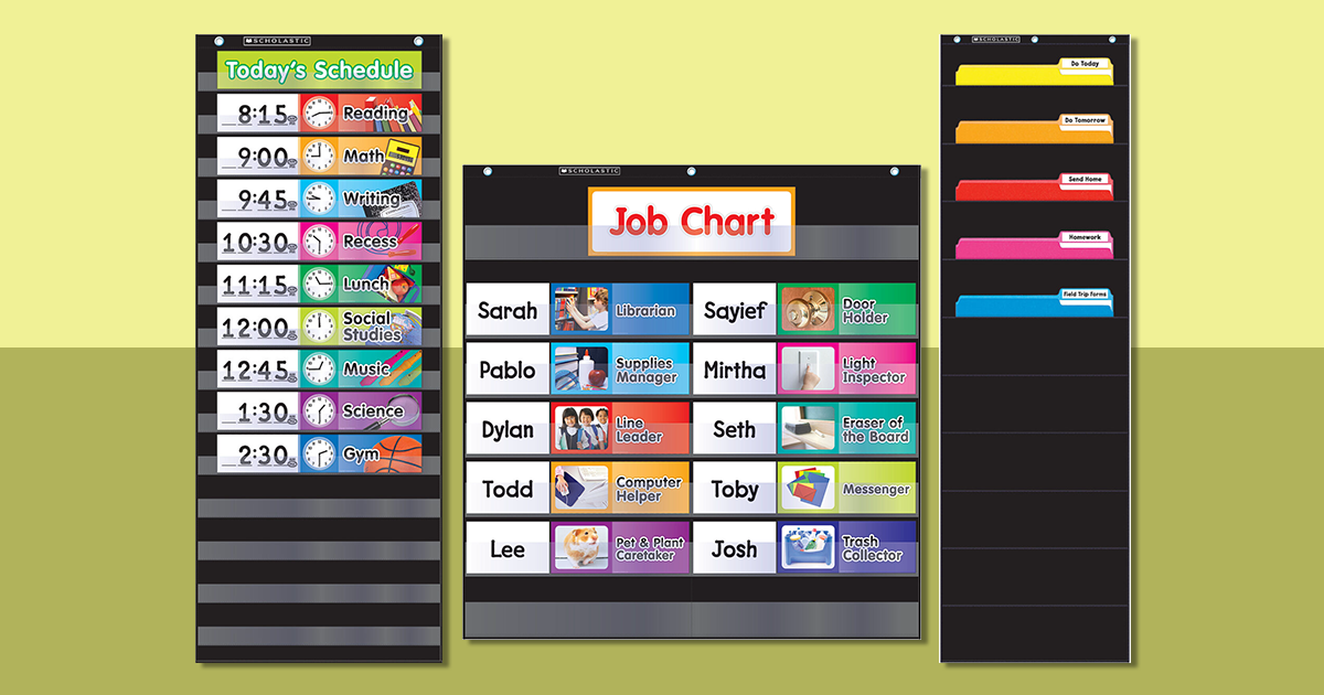 How to Organize Your Space With Pocket Charts Scholastic