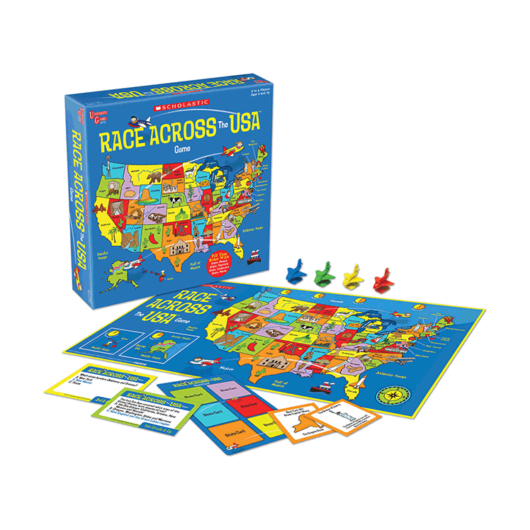 Scholastic Race Across the USA Game Scholastic Race Across the USA Game