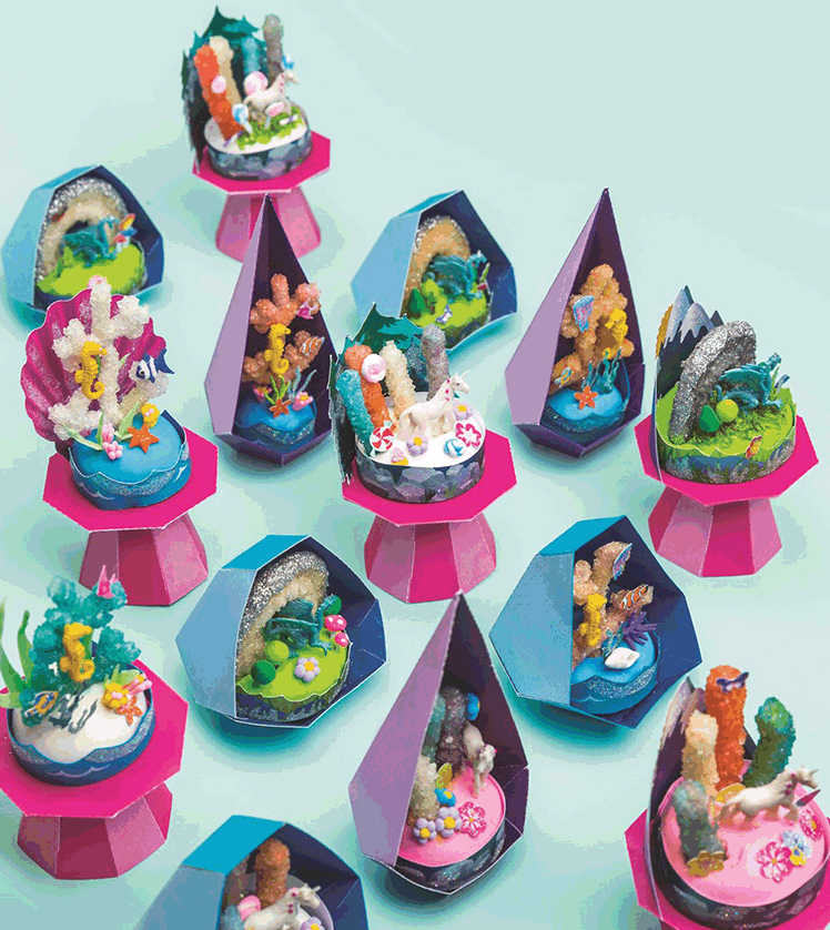 Klutz Grow Your Own Crystal Mini Worlds by Editors of Klutz Art and Craft Kit The Parent Store