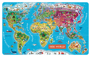 Magnetic World Map by