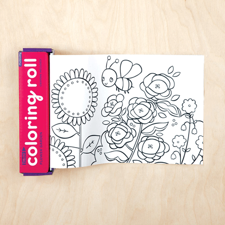 Mini Coloring Rolls: Flower Garden by - Puzzles - The Parent Store
