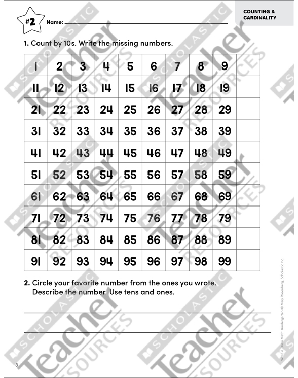 Write & Draw Math: Kindergarten by Mary Rosenberg