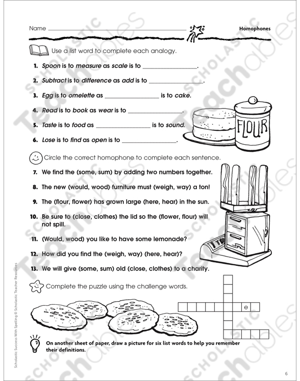 homophones grade 4 differentiation pack by