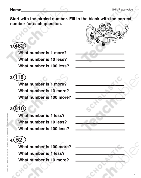 Place Value Grade 1 Differentiation Pack by