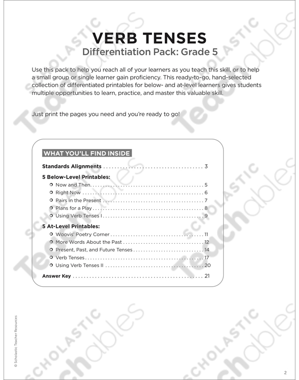 verb-tenses-grade-5-differentiation-pack-by