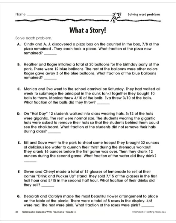 What A Story! (solving Word Problems): Scholastic Success With 