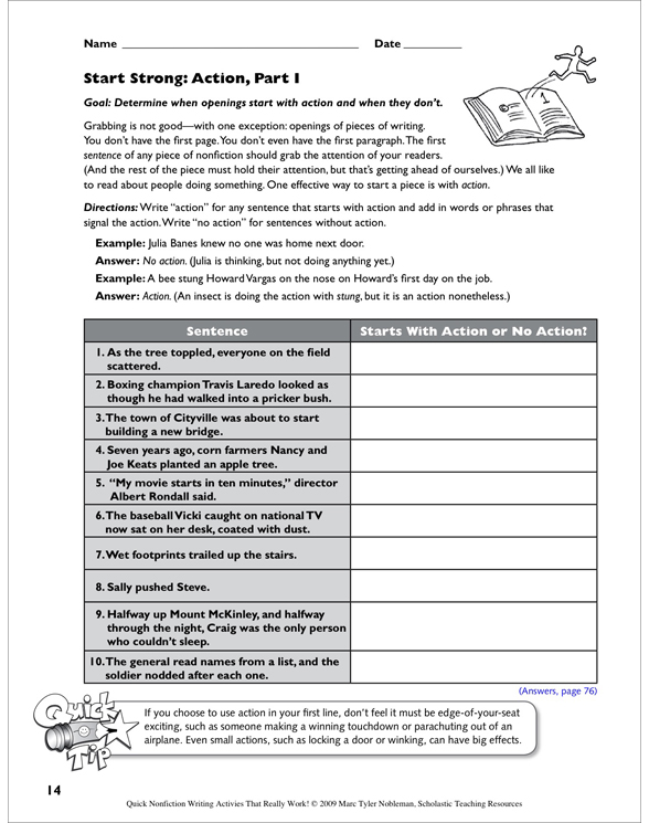 Quick Nonfiction Writing Activities That Really Work! by Marc Tyler ...