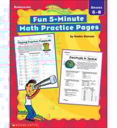 Fun 5-Minute Math Practice Pages: Grades 6-8 Fun 5-Minute Math Practice Pages: Grades 6-8