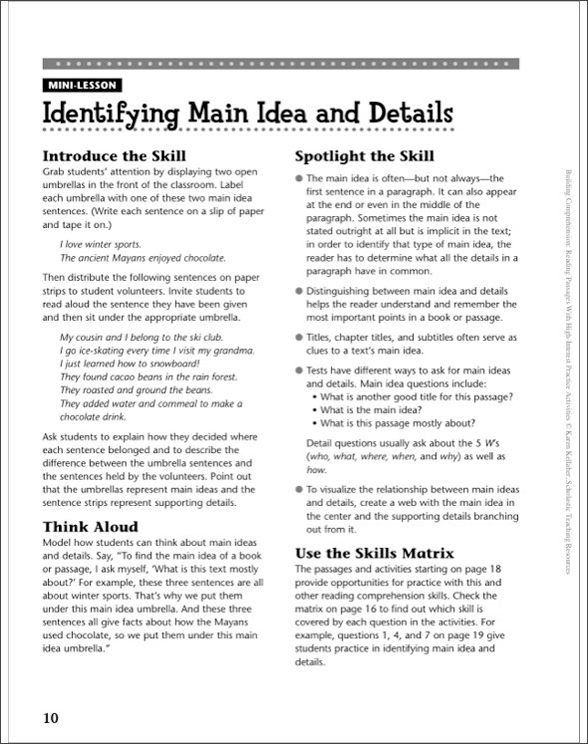 Building Prehension Reading Passages With High