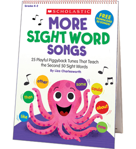 More Sight Word Songs Flip Chart By Liza Charlesworth - 