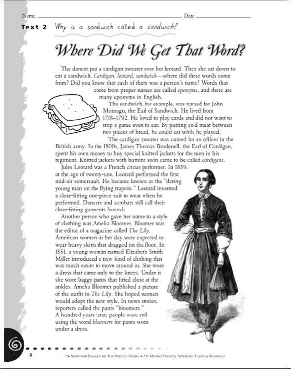 24 Nonfiction Passages for Test Practice (4-5) by Michael ...