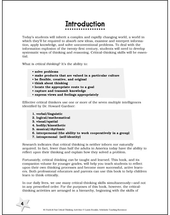 81 fresh and fun critical thinking activities picture