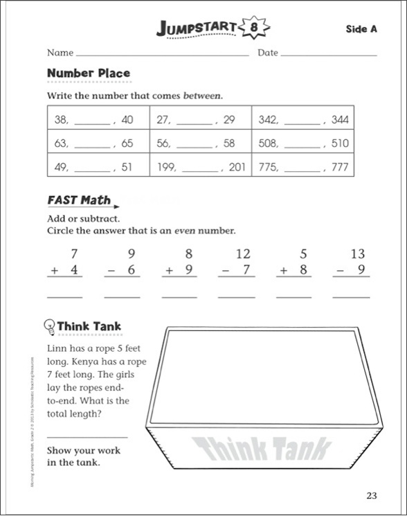 Morning Jumpstarts: Math: Grade 2 by Martin Lee;Marcia Miller