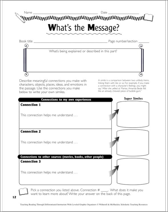 Teaching Reading Through Differentiated Instruction With Leveled Graphic Organizers By Mary C 8850