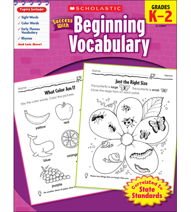 Scholastic Success With Beginning Vocabulary Scholastic Success With Beginning Vocabulary