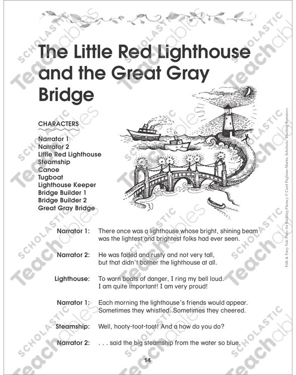 The Little Red Lighthouse and the Great Gray Bridge Folktale Play by
