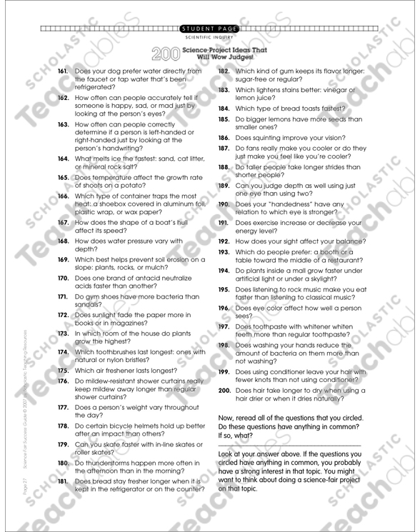 200 Science Project Ideas That Will Wow Judges Science Fair Success 200 Science Project Ideas That Will Wow Judges Science Fair Success