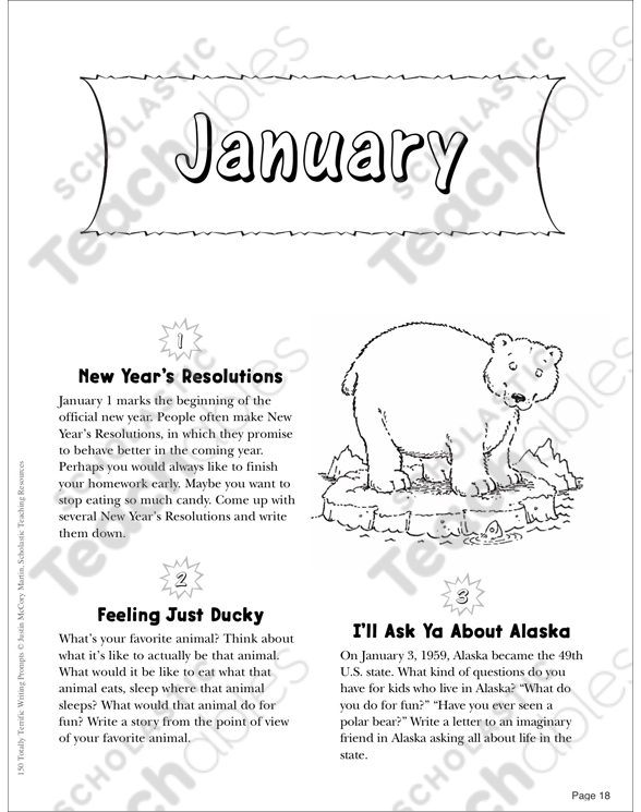 January Grades 3-4 Printable Packet by