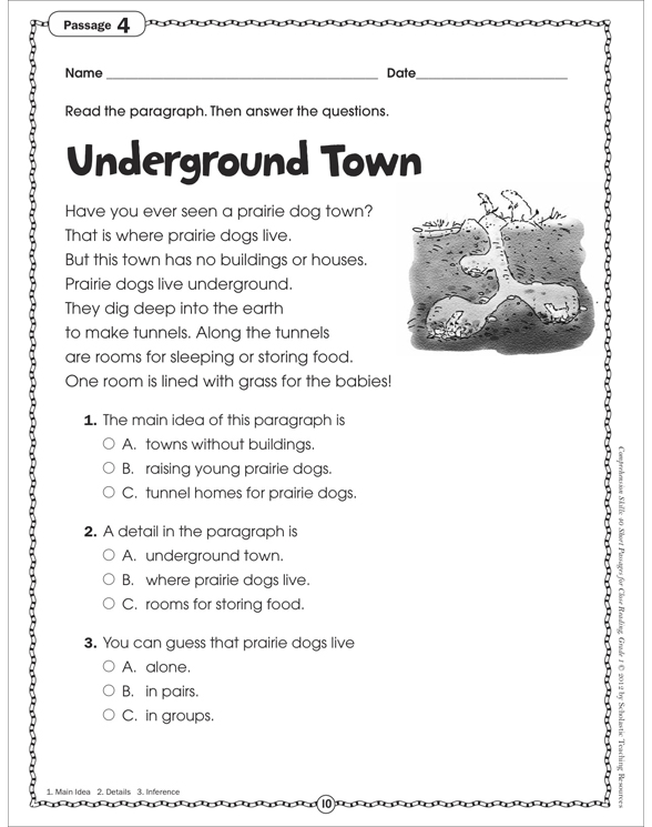 Prehension Skills 40 Short Passages For Close Reading