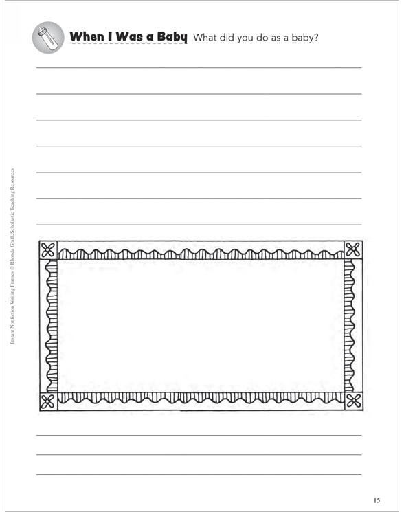 Instant Nonfiction Writing Frames by Rhonda Graff