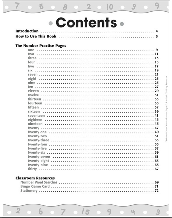 Write-and-Learn Number Practice Pages by