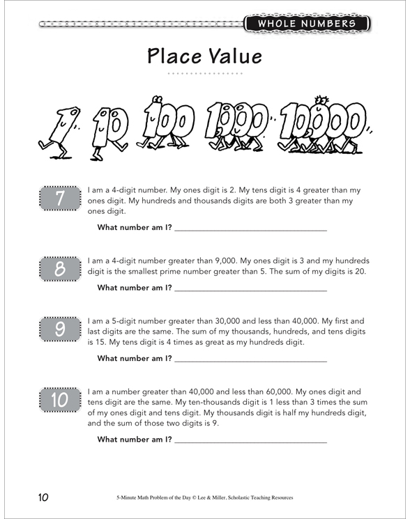 5-Minute Math Problem of the Day by Martin Lee;Marcia Miller