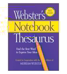 Webster's Notebook Thesaurus Classroom Set Webster's Notebook Thesaurus Classroom Set