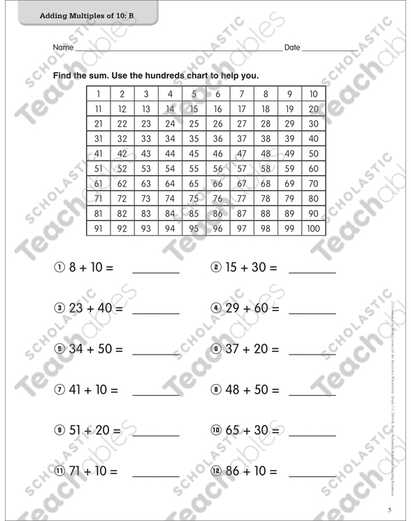 Adding Multiples of 10: Math Lesson by