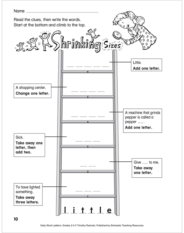 Daily Word Ladders: Grades 2-3 by Timothy V. Rasinski