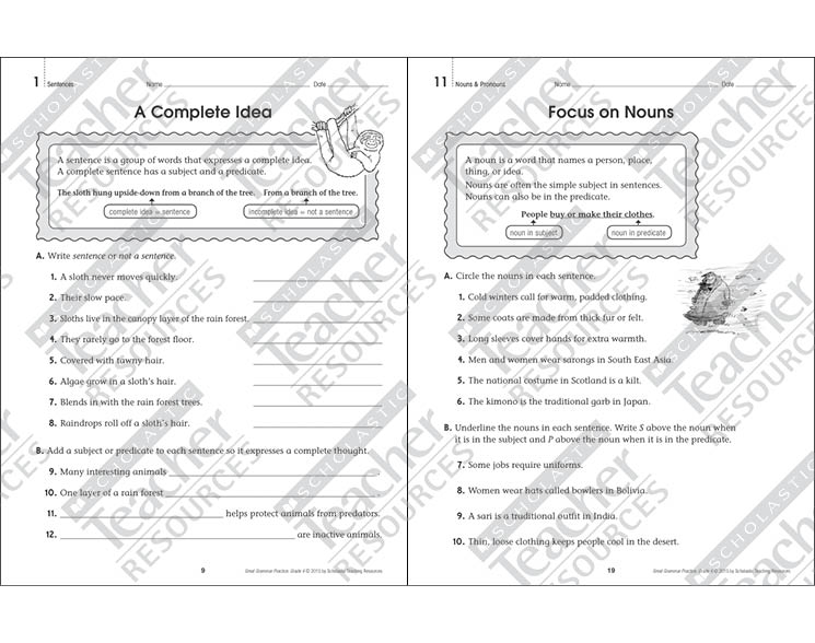 scholastic great grammar practice grade 4 pdf