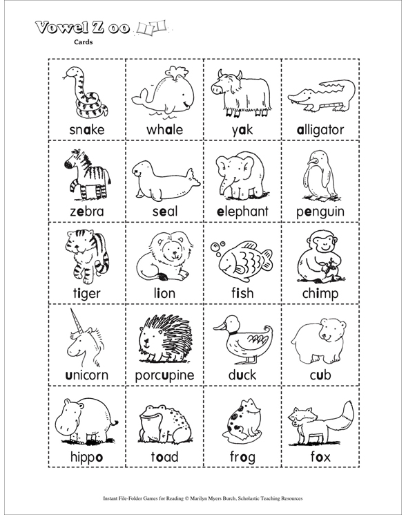 Instant FileFolder Games for Reading by Marilyn Myers Burch