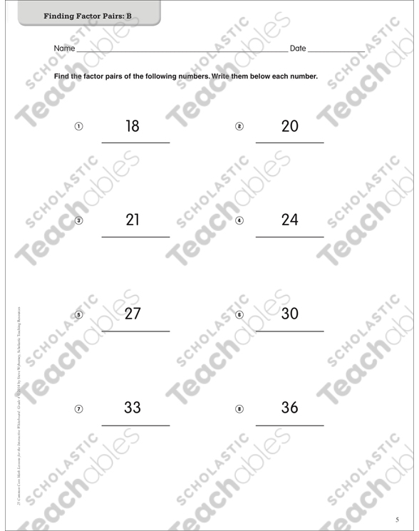 252S Factor Pairs A Math Mystery Solved - 534bhy0