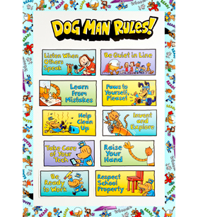 Dog Man Class Rules Mini Bulletin Board
