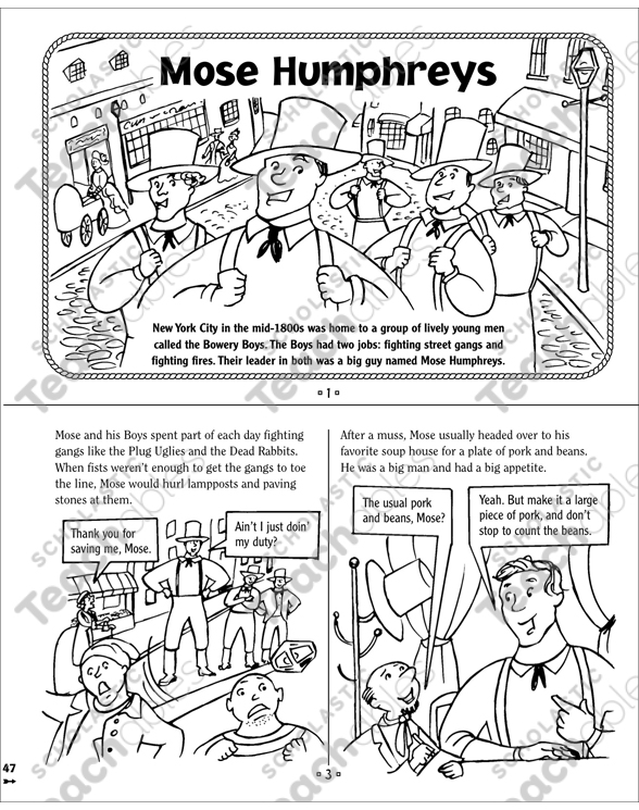 Tall Tales: Mose Humphries: Tall Tale Mini-Book by