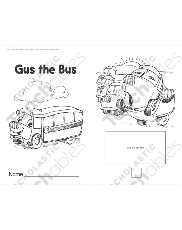 Gus the Bus (Fall): Sequencing Mini-Book by