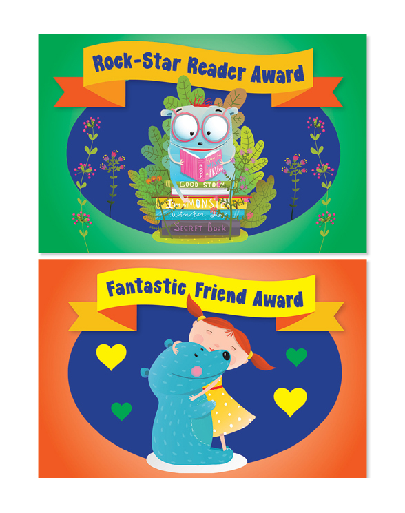 Classroom Awards Postcards by