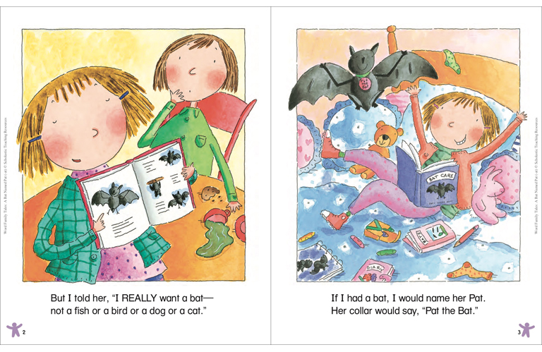 Word Family Tales A Bat Named Pat (at) by Betsy Franco