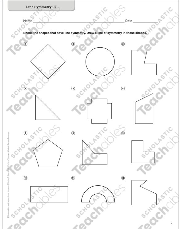 Line Symmetry: Math Lesson by