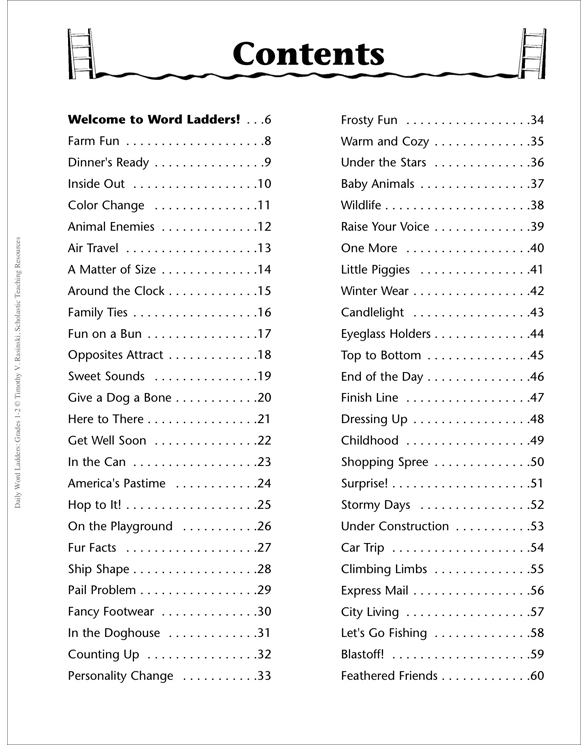 Daily Word Ladders Grades 1 2 By Timothy V Rasinski See Inside Image