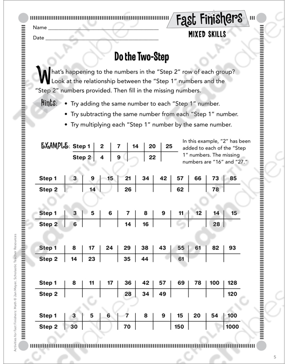 Number Patterns Grade 4 Differentiation Pack by